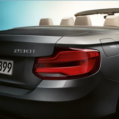 BMW 2 Series Convertible, model name at rear BMW 2 Series Convertible, model name at rear