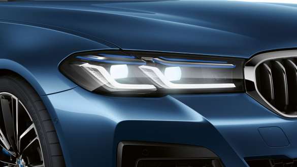 BMW Laserlight BMW 5 Series Sedan G30 BMW Laserlight BMW 5 Series Sedan G30 Facelift 2020 Phytonic Blue close-up front