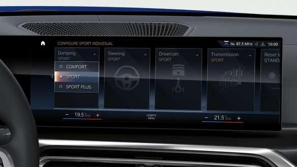 Adaptive M suspension BMW M440i xDrive Convertible G23 2020 Control Display Adaptive M suspension BMW M440i xDrive Convertible G23 2020 configuration touch screen Control Display
