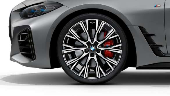 M Sport brake BMW M440i xDrive Gran Coupé G26 2021 M Sport brake BMW M440i xDrive Gran Coupé G26 2021 close-up M light allow wheel