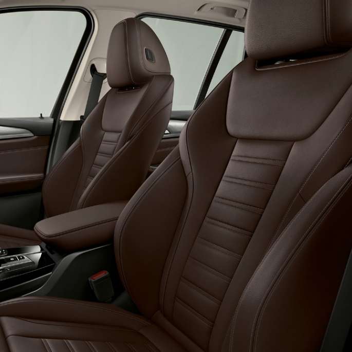 BMW iX3 G08 Model “Impressive” sport seats in leather 'Vernasca' Black BMW iX3 G08 2020 Model “Impressive” sport seats for driver and front passenger in leather 'Vernasca' Black interior