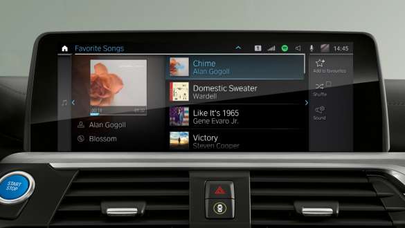 Connected Music (incl. Spotify) BMW iX3 G08 Connected Music (incl. Spotify) BMW iX3 G08 2020 Control Display interior