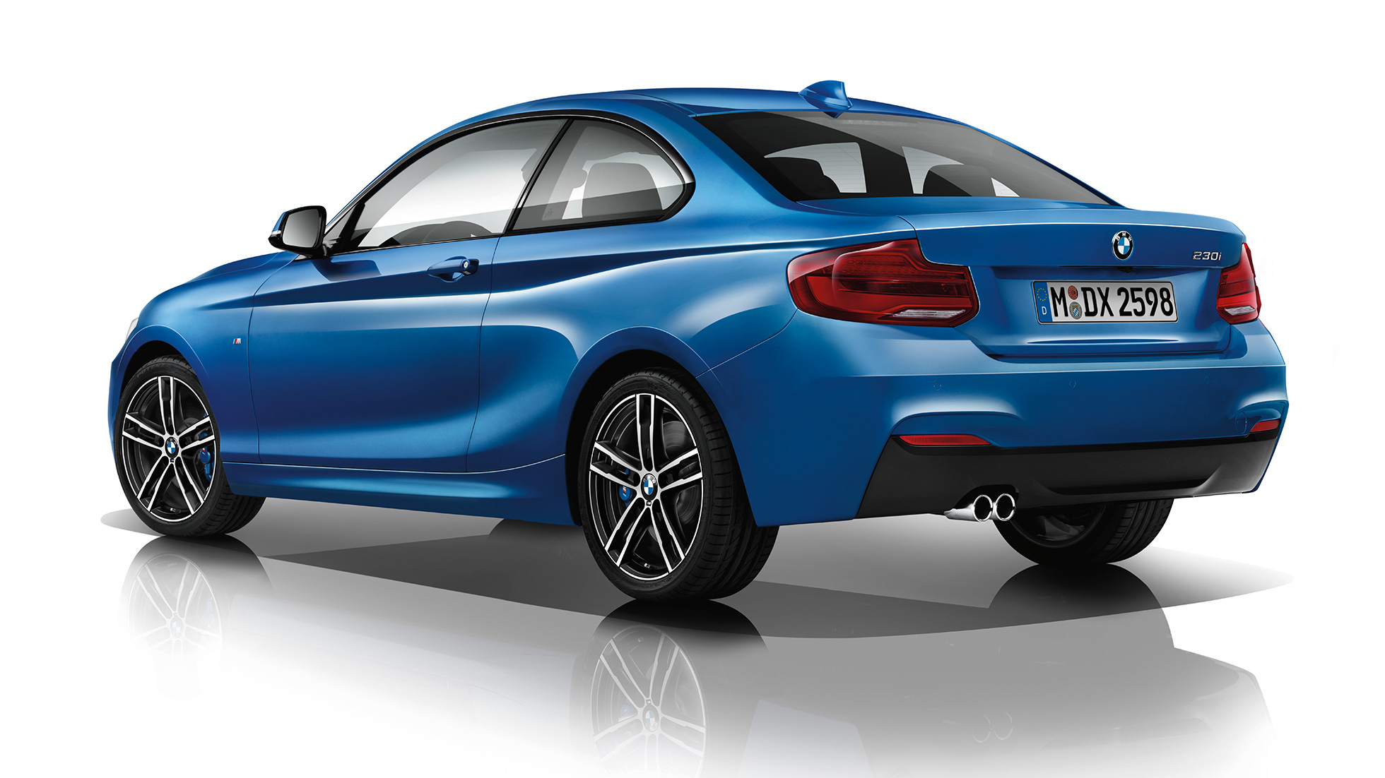 BMW 2 Series Coupé, Model M Sport three-quarter rear shot BMW 2 Series Coupé, Model M Sport three-quarter rear shot