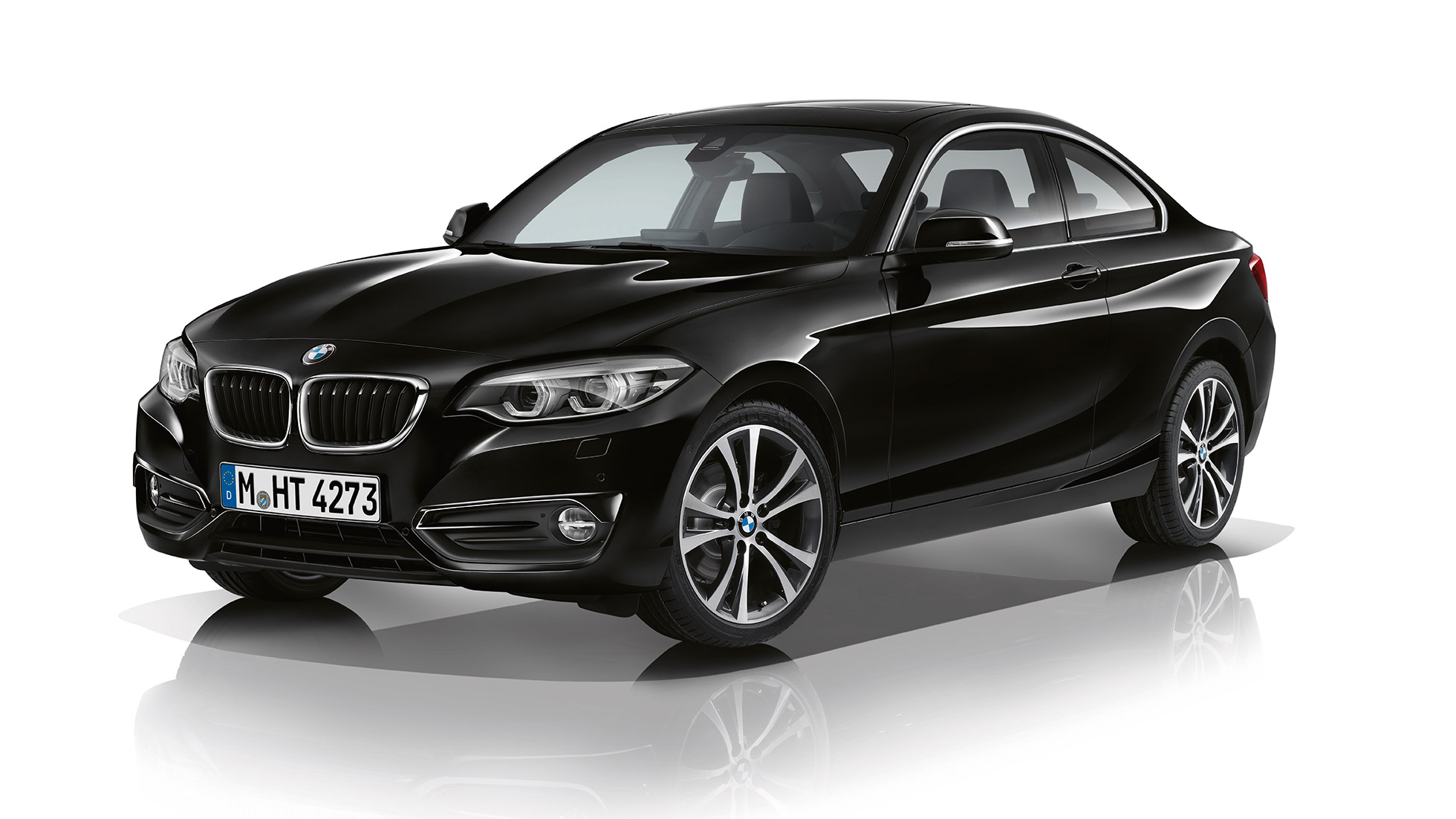 BMW 2 Series Coupé, Model Sport Line three-quarter front shot BMW 2 Series Coupé, Model Sport Line three-quarter front shot