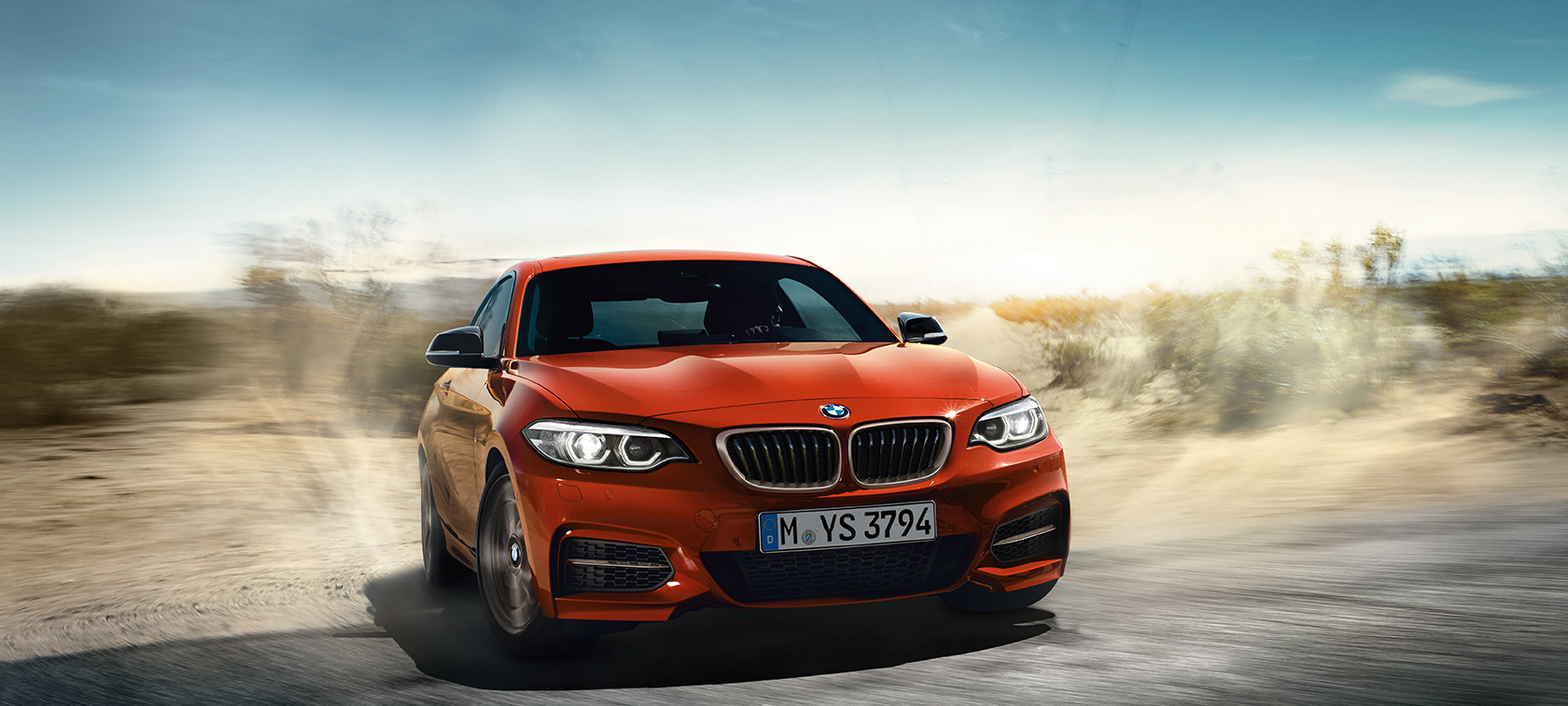 BMW 2 Series Coupé, dynamic driving shot BMW 2 Series Coupé, dynamic driving shot