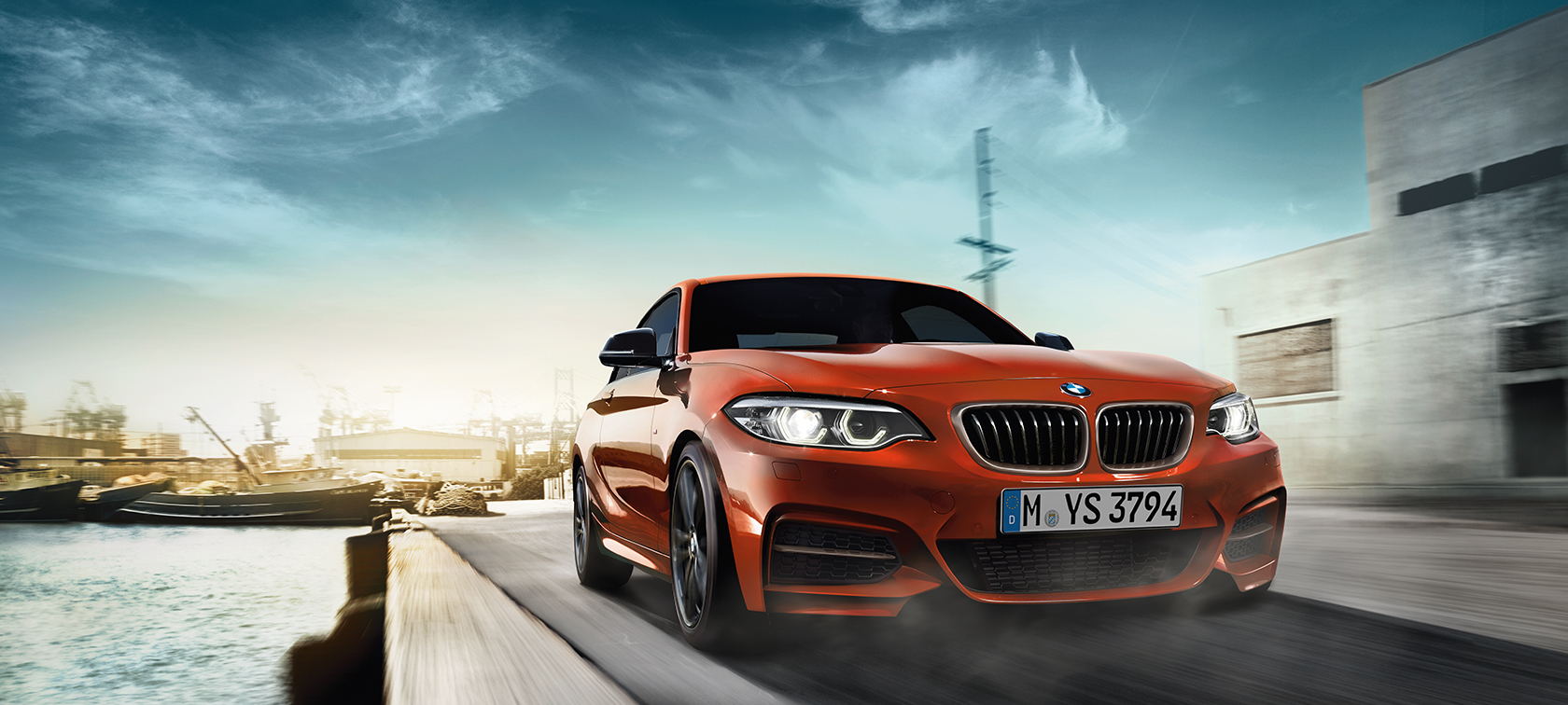 BMW 2 Series Coupé, driving shot three-quarter front shot