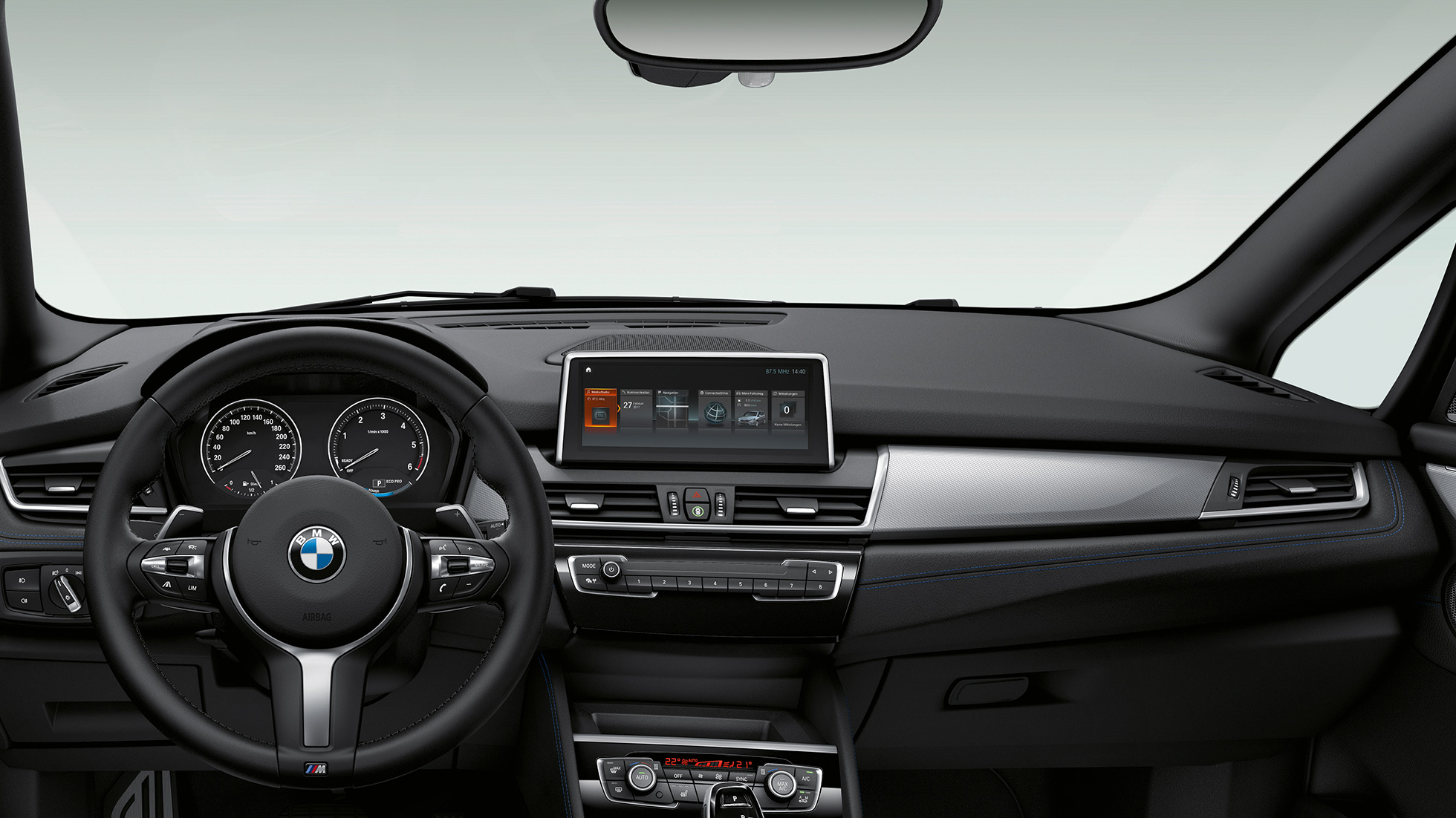 Cockpit BMW 2 Series Gran Tourer Model M Sport Cockpit BMW 2 Series Gran Tourer 220d xDrive Model M Sport F46 2018 interior