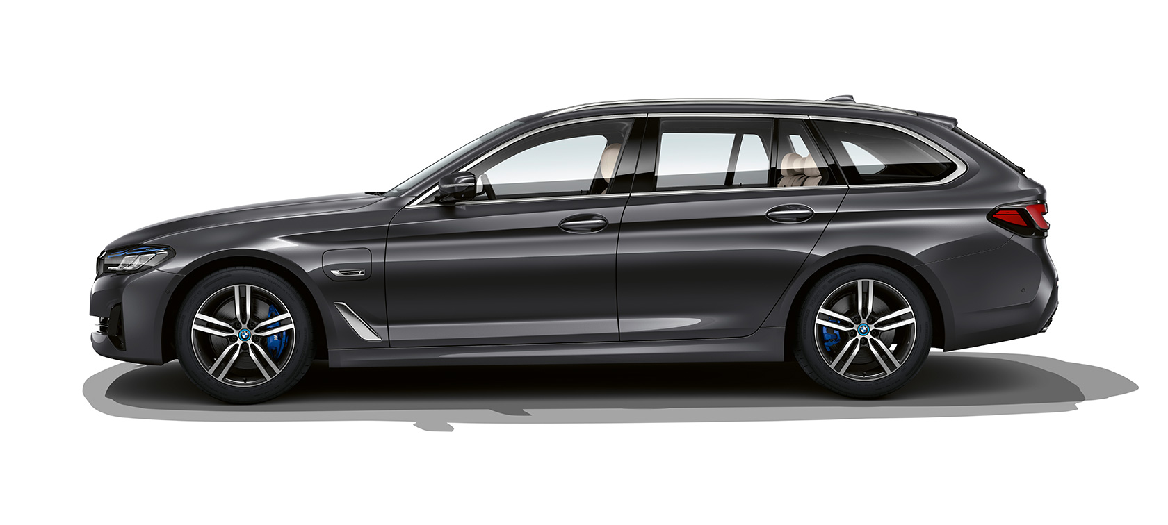 BMW 5 Series Touring G31 standing BMW 5 Series Touring G31 Facelift 2020 side view standing