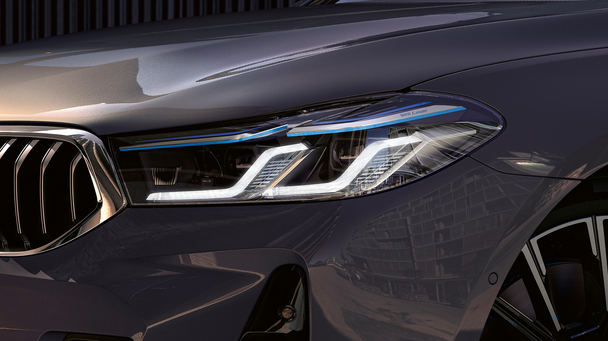 BMW Laserlicht BMW 6 Series Gran Turismo G32 2020 BMW Laserlicht BMW 6 Series Gran Turismo 640i xDrive G32 2020 Bernina Grey close-up front