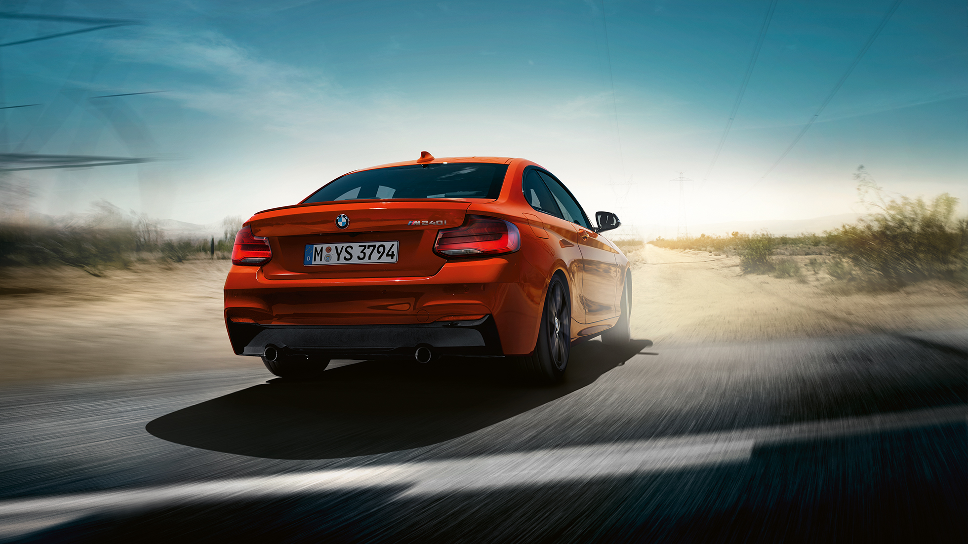 Chassis BMW M240i Coupé Chassis BMW M240i Coupé F22 2017 Sunset Orange metallic