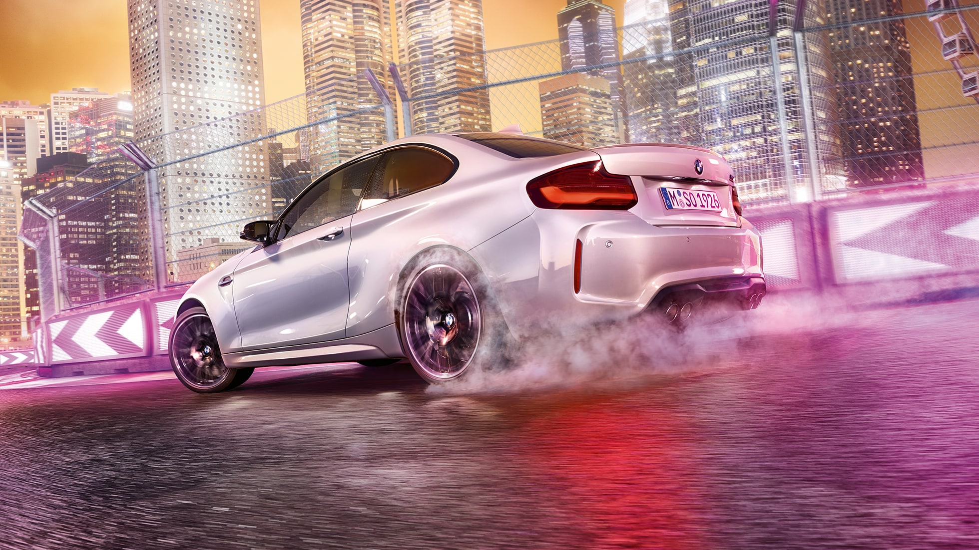 Vehicle design BMW M2 Competition F87 Vehicle design BMW M2 Competition F87 2018 Hockenheim Silver metallic three-quarter rear view
