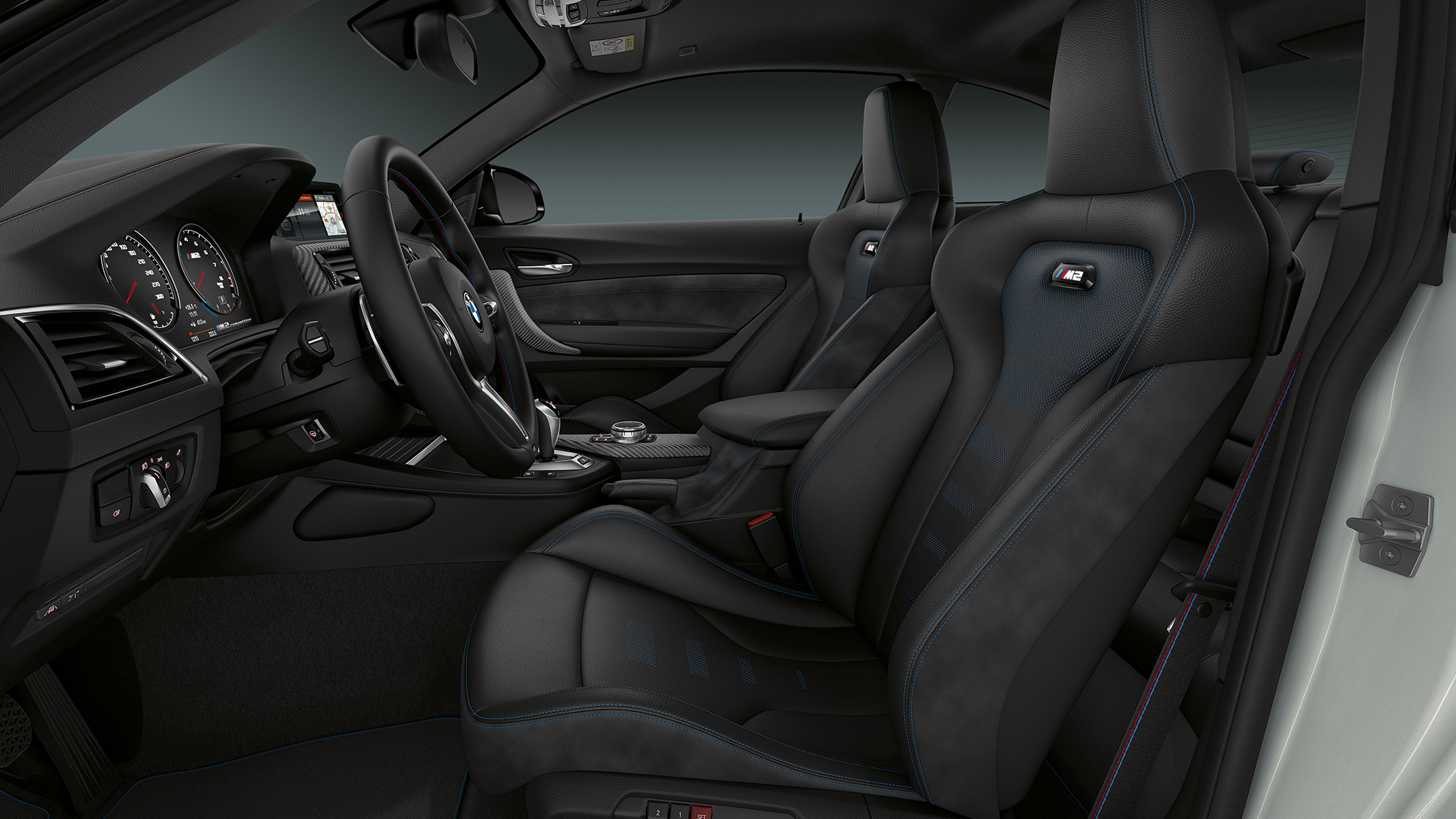 Upholstery BMW M2 Competition F87 Upholstery BMW M2 Competition F87 2018 Hockenheim Silver metallic interior