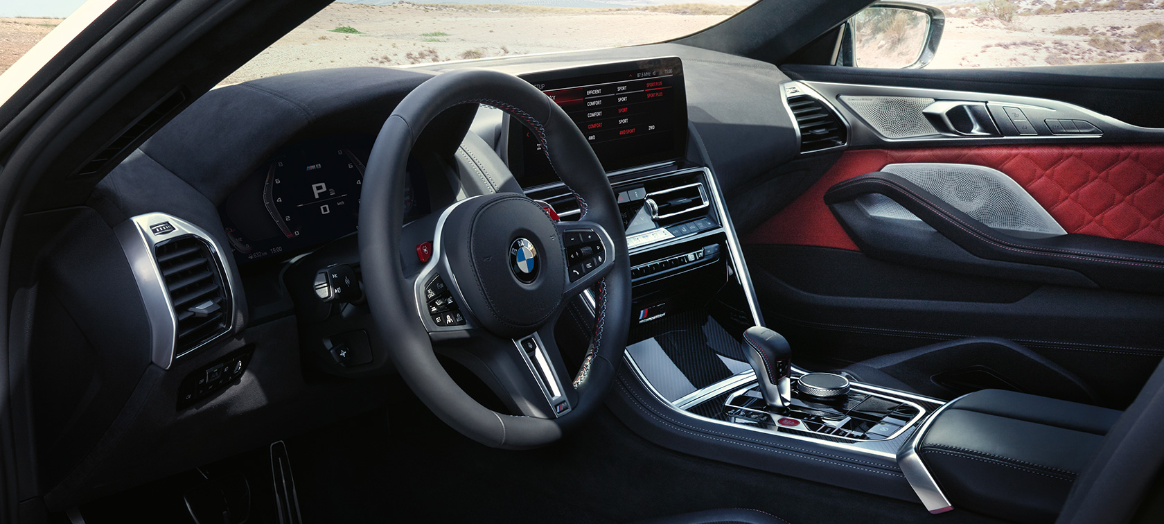 BMW M8 Competition Gran Coupé F93 LCI Facelift 2022 Cockpit Control Display BMW M8 Competition Gran Coupé F93 LCI Facelift 2022 Cockpit Control Display