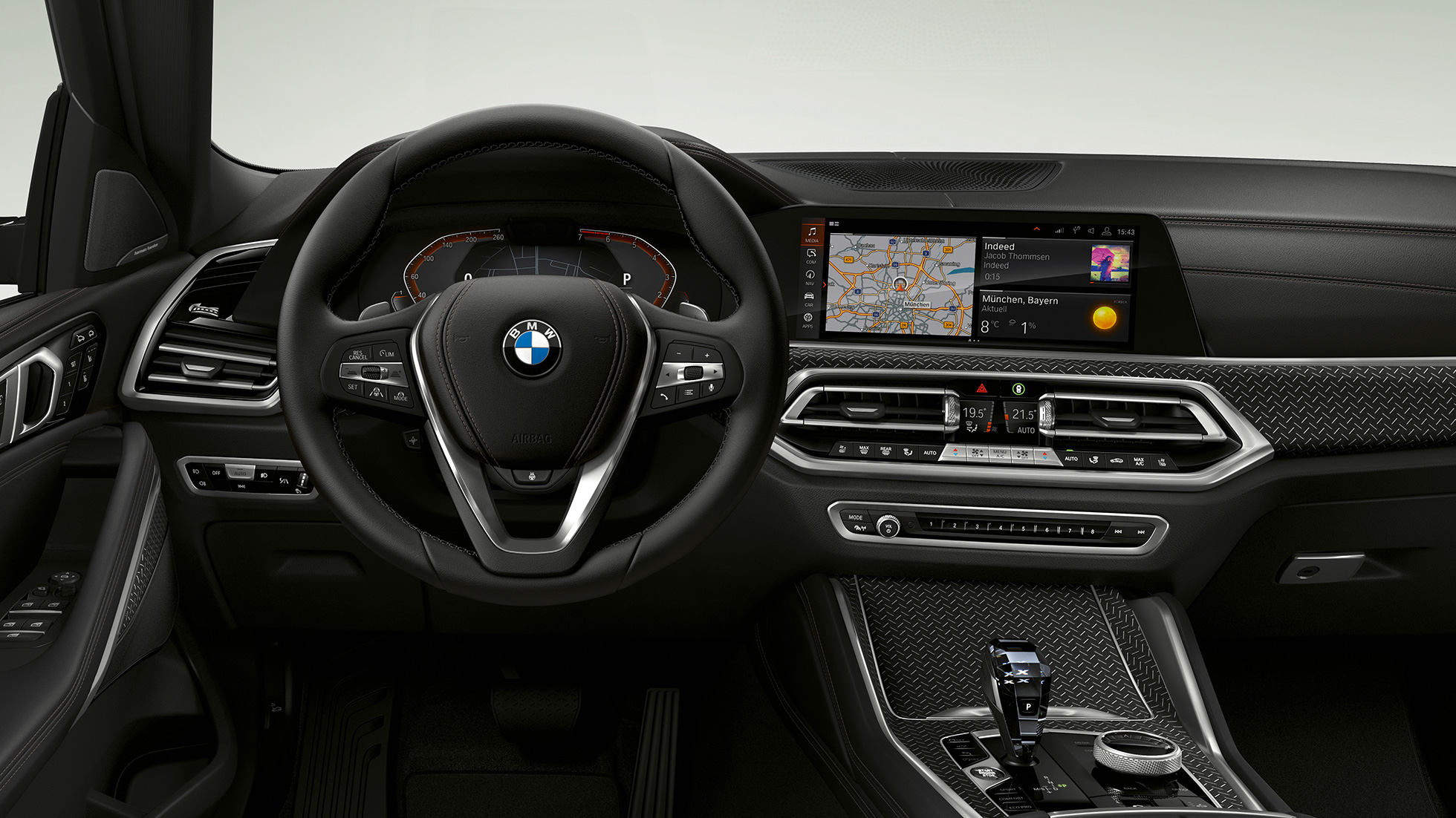 BMW X6 with BMW xLine, Cockpit. BMW X6 Interior with BMW xLine with focus on the cockpit.