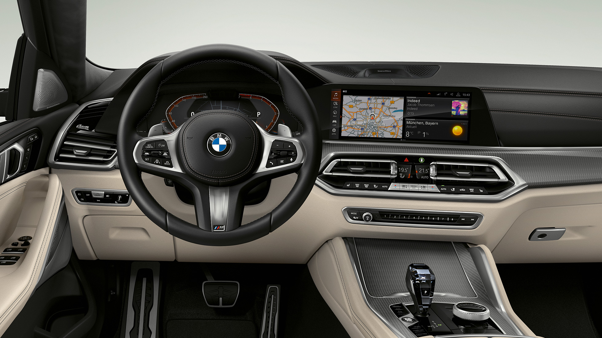 BMW X6 with M Sport package, cockpit. BMW X6 Interior with M Sport package with focus on the cockpit.