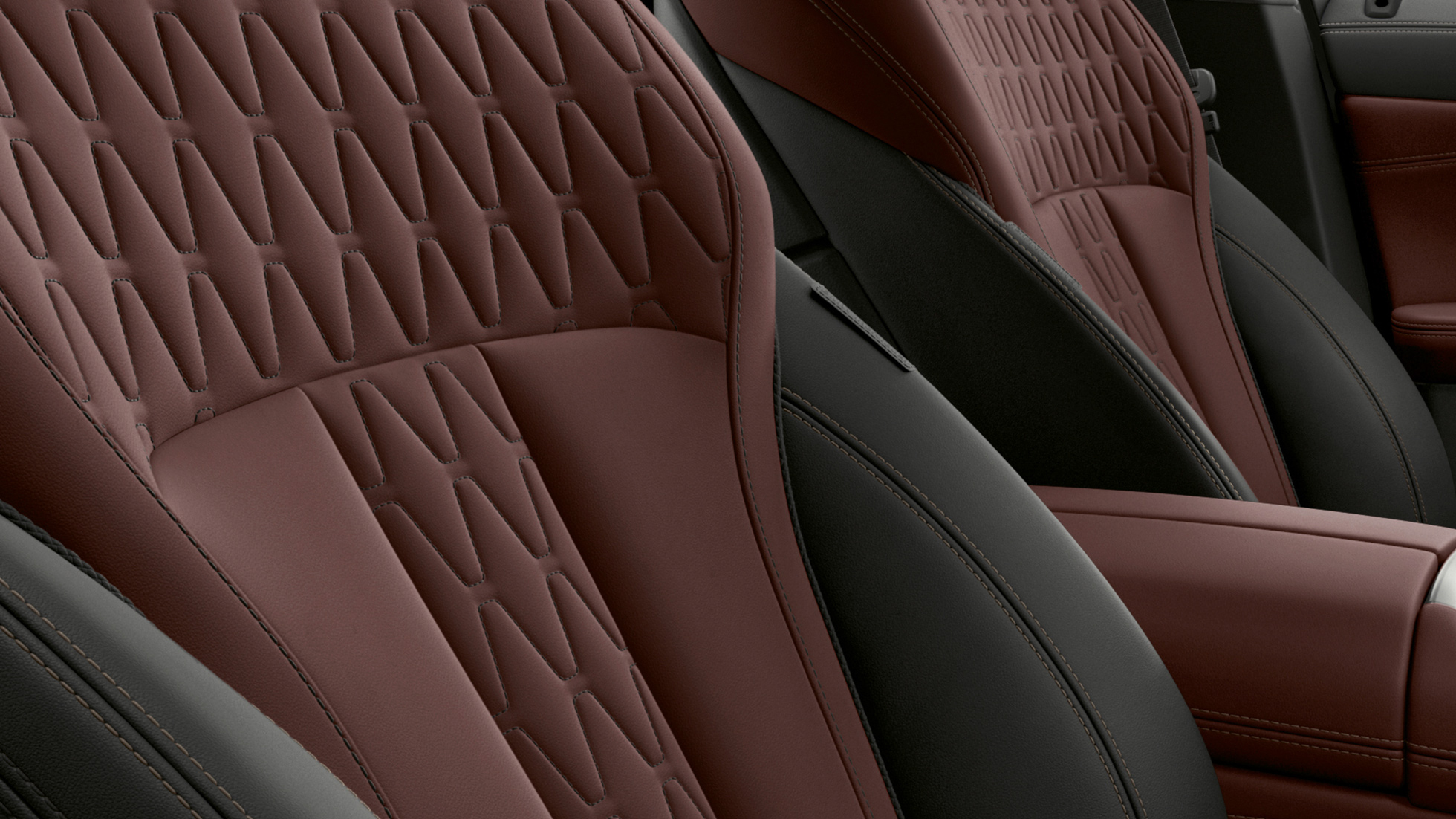 BMW X6 Individual upholstery. BMW X6 Individual interior with view of upholstery.