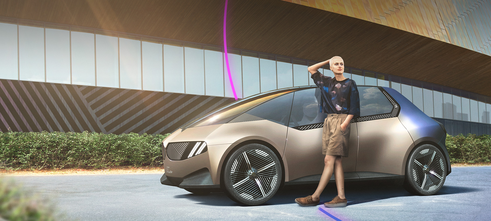 BMW i Vision Circular 2021 vision car Circular Design sustainability side view