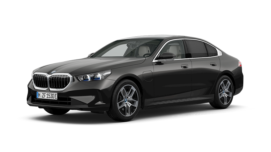 BMW 5 Series Sedan G60 PHEV 3/4 front view standing
