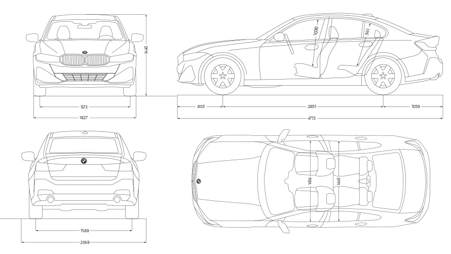 Bmw 3 Series Dimensions In Cm
