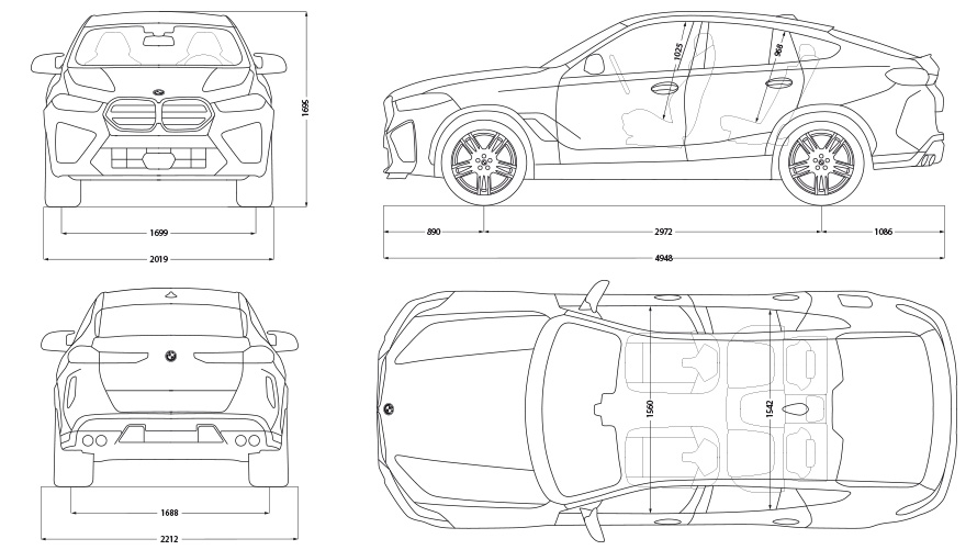 BMW X6 M Automobiles (F96, G06): Engines  technical data bmw.com.cy