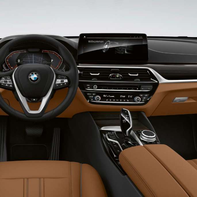 BMW 6 Series Gran Turismo G32 620d 2020 Basic equipment Leather ‘Dakota’ Cognac/Black interior 