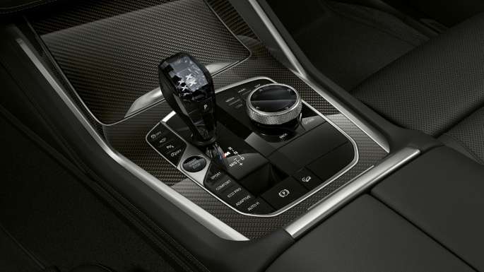 BMW X6 Interior with BMW xLine with focus on centre console.