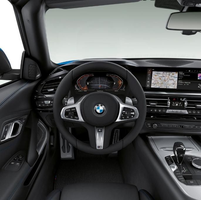 BMW Z4 Roadster Model M Sport, steering wheel and driver’s place BMW Z4 Roadster Model M Sport